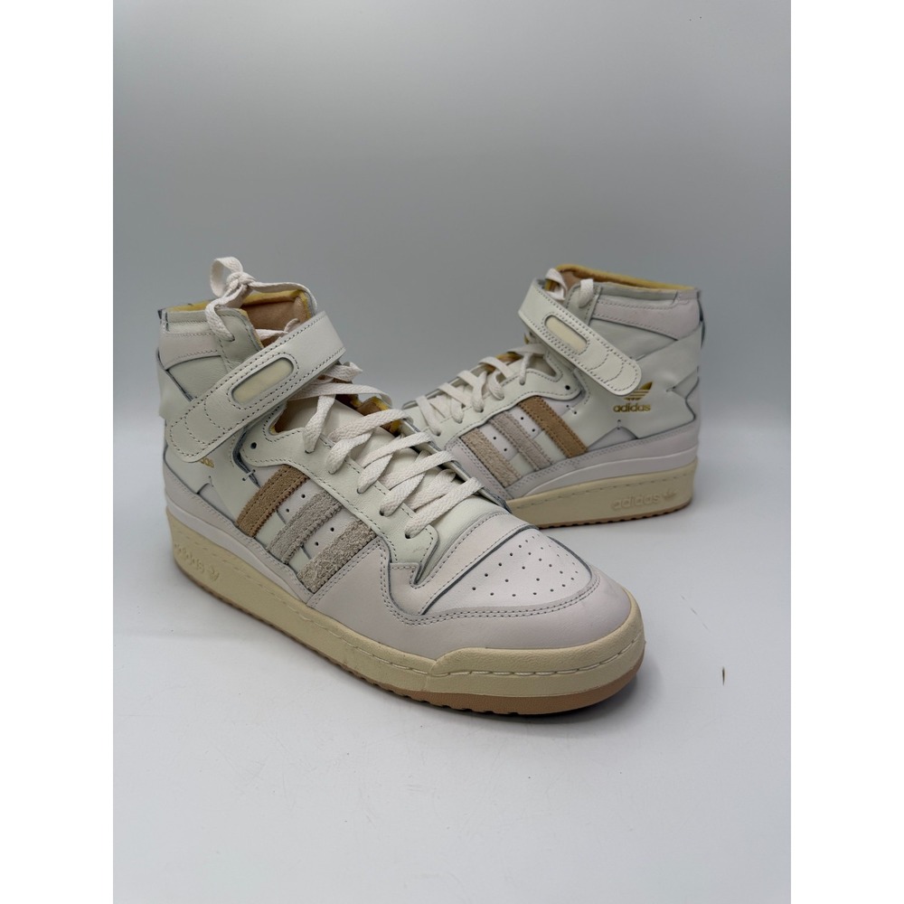 adidas Forum 84 High Cloud White Magic Beige Leather GW1905 Mens Size 10